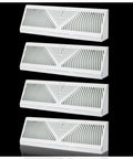 18 Inch Baseboard Vent Cover 4 Pack With Adjustable Airflow For Floor Or Wall Install White Diffuser Fits 18 Inch Duct Opening