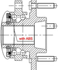 Diagram of Front Right Wheel Hub And Bearing Assembly With ABS For Chevrolet Colorado 2004 2008 2WD GMC Canyon 2004 2008 2WD And Isuzu I 370 2007 2008 6 Bolt Lug