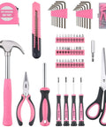 Pink 150 Piece All Purpose Tool Kit In Tool Box Storage Case For DIY Home Repairs And Projects Perfect For Garage Office Dorm And College Use Women Ladies And Girls