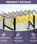 Huge 1000 Lb Capacity Adjustable Conveyor Roller with Wheels featuring cross connections and 360-degree rotating wheels.