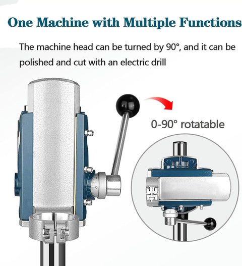 Heavy Duty Drill Press Stand For Hand Drill With Vise 0-90° rotatable machine head for versatile drilling