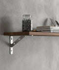 Heavy Duty 304 Stainless Steel L Shape Shelf Bracket for Kitchen Bathroom and Garage Storage rust resistant silver finish