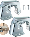 Two Pack Screen And Storm Door Catch For Hinged Swinging Doors Cabinets And Cupboards Zinc Plated One And Three Quarters Inch Base