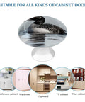 Loon Nature Bird Stainless Steel Cabinet Knob with brushed finish for versatile cabinet doors, 2 Pack.