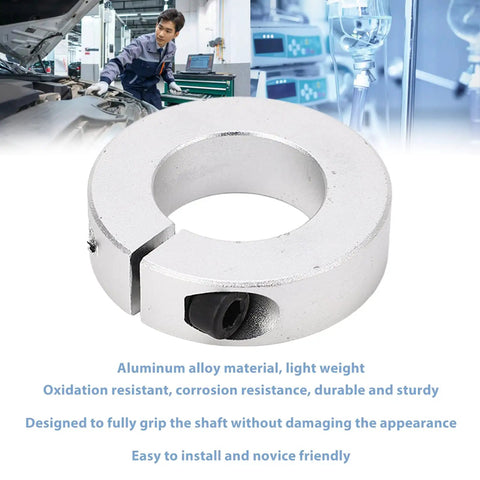 Heavy Duty Four Piece Split Shaft Collar Kit With One Inch Bore Aluminum Alloy Screws Simple Setup With Precise Positioning For Gears Or Motors Preventing Zero Damage To Shafts For Home Or Garage Repairs Giving You A Nailed Down Fit To Crush Big Job, aluminum split collar