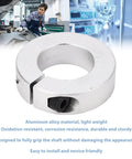 Grab Four Piece Split Shaft Collars Made From Rad Aluminum Alloy With One Inch Bore For Screw Clamping In Gear Boxes And Motor Bases Holding Lines While You Work Without Breaks Ensuring Reliability For Every Job You Handle Today, one collar close-up
