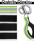 Detail view of 4 Pack Quick Release Shackle Set With Reflective Handles For Firefighter SCBA Masks, Marine Grade 316 Stainless Steel Fixed Snap Shackles