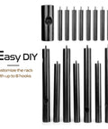 Sturdy Wooden Coat Rack Freestanding With Eight Hooks And Three Adjustable Heights 24 48 69 Inches A Dope Space Saving Organizer parts