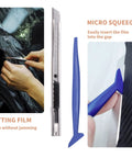 Vinyl Wrap Tool Kit For Car Wrapping And Window Tinting With 4 Inch Felt Squeegee Retractable 9mm Utility Knife And Blades