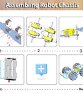 Step-by-step assembly guide for 4WD mecanum wheel Arduino chassis with TT motors for robotics projects and learning.