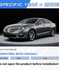 Sunshade cover for Lincoln MKZ 2013–2016, gray; banner shows a gray Lincoln MKZ sedan.