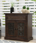 Dark wood cabinet with Four Pcs Vintage Bronze Bail Drop Drawer Pull Handles Set With Screws for Cabinets furniture kitchen