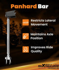 Universal Parallel 4 Link Kit With Adjustable Ends For Suspension Links And Panhard Bar Fits Hot Rods Rat Rods Classic Cars And Air Ride Setups Improves Handling And Ride Height Adjustment, steel Panhard bar on hot rod