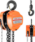 1 Ton Hand Chain Hoist With 10 Ft Lift Galvanized G80 Chain Heavy Duty Manual Pulley Hoist For Garage And Warehouse