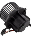 Heavy Duty Front Heater Motor AC Blower Assembly With Fan Cage For Audi A4 A5 Q5 S4 S5 Quattro 2008 2016 side view with wiring