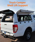 15 Inch 40 Lb Gas Strut Lift Support For Truck Camper Shell Rear Window Topper Doors And Canopy Accessories 178N installed