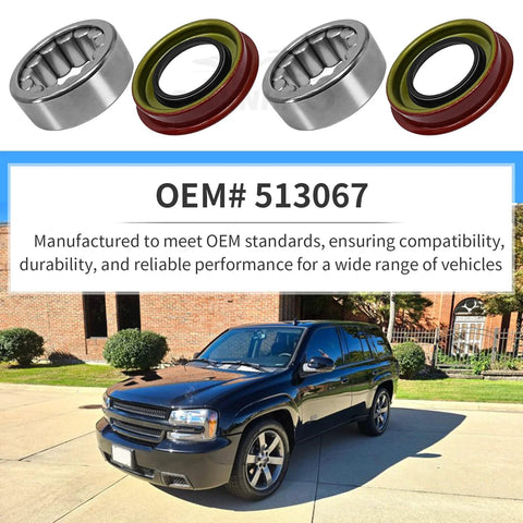 Beefed-Up Rear Left And Right Axle Wheel Bearing And Seal Kit For Chevy Blazer Silverado Suburban GMC Canyon GM 1500 2500
