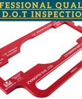 Must Have King Pin Wear Gauge For Trailers 2 Inch And 3.5 Inch Aluminum Alloy Tool With Handle Detect SAE J700 And J848 Kingpins, red anodized gauge for DOT inspection