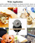 Hand Crank Kitchen Knife And Garden Tool Sharpener No Sweat Mount Quick Polish Grinder Six Inch Manual Machine Fast Edge Restoration For Razor Sharp Results with blades sharpening various tools.