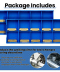 Package of 20Pcs MGMN200 G 2mm Grooving Cutoff Carbide Inserts for CNC Turning and Milling displayed in blue trays