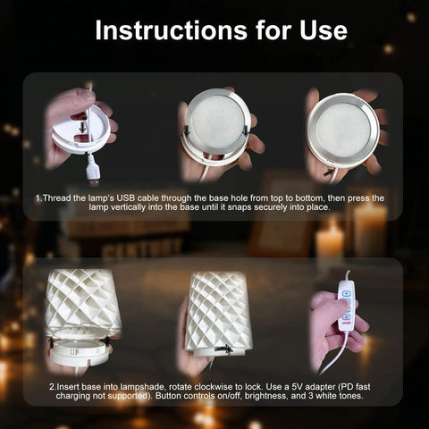 Instructions for Three Color LED Lamp Kit 3Pcs For 3D Printers installation and usage.