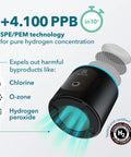 Hydrogen Water Bottle Generator With SPE PEM Technology Delivers 6300 Plus PPB In 3 Cycles Rechargeable 10 Oz Black Bottle