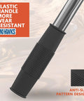 Close-up of the Telescopic Golf Ball Retriever 12 Foot And 9 Foot Stainless Steel Shaft with plastic anti-slip handle.