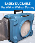700 CFM HEPA Air Scrubber For Large Rooms With Optional Activated Carbon Filter, Industrial Grade Portable Air Filtration System