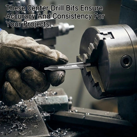 Kickass Center Drill Bit Set Built For Heavy Lifting And Precision Spotting On Steel Aluminum Or Cast Iron Lathe Machines, 4.0mm bit in use.