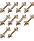 Set of 10 M8x80mm Countertop Joiner Connectors for fastening benchtops and furniture panels.