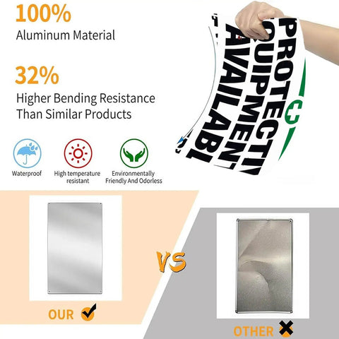 See Your Supervisor Aluminum Sign 8x12 Inches Vintage Wall Decor durability comparison with bending resistance details