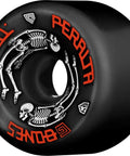 GBones 64mm 97A Black Skateboard Wheels Four Pack For Skateparks Durable Polyurethane Wheels with Skeleton Design