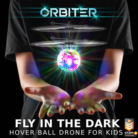 Indoor Hand Operated Flying Orb Ball Toy For Kids With LED Lights Remote Control Mini UFO Drone Floating Hover Ball in hands