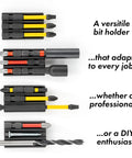 Magnetic Bit Holder For Impact Drivers And Drills, Durable Silicone Sleeve, No Loose Bits, Holds multiple drill bits organized