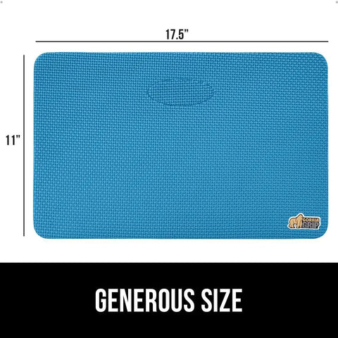 Extra Thick Supportive Foam Kneeling Pad 2 Pack, built like a tank, 17.5 x 11 inch knee saver in true blue.