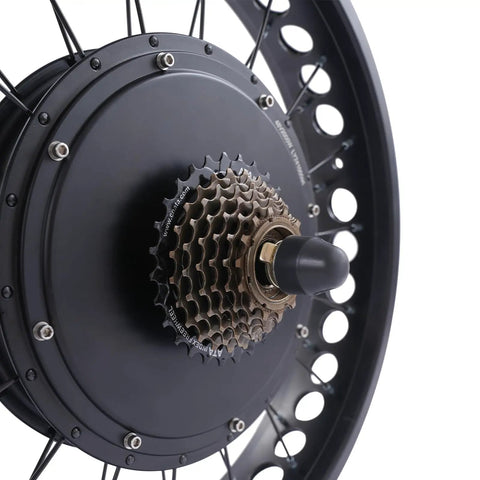 Beefed Up 20 Inch Electric Bike Rear Hub Motor Conversion Kit 48V 2000W 550RPM Turbo Power Gearless Brushless Wheel With LCD Display Thumb Throttle And PAS Sensor For Fat Tire Off Road DIY Build