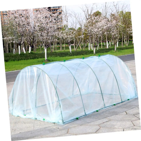 Flower Greenhouse Kit Weatherproof Plant Shelter For Flowers And Herbs Outdoor Use With Bracket Easy Setup Durable Plastic Cover Ideal For Terraces Gardens And Yards All Season Plant Heat Preservation