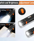 Rechargeable Neck Light With Magnetic Detachable Design, 150 Degree Adjustable Angle, brightness levels displayed