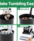 Instructions for using 1 Lb Tumbler Barrel With Leak Proof Lid Replacement Parts Kit For Hobby Tumbling And Polishing Compact 4.09 By 3.78 Inch Black Tumbler Barrel For Home Use