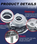Front Wheel Bearing And Hub Assembly 513272 for Jeep Wrangler 2007 2008 2009 2010 with Four Wheel ABS, close-up view