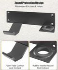 Heavy Duty Wall Mount Jack Stand Rack For Garage And Workshop Stainless Steel Floor Jack Holder with Cushioned Pads
