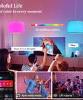 Colorful living space featuring 2 Pack Plug In Pendant Lights With Remote Beige Linen Hanging Lamps For Bedroom Kitchen And Dining Room 15 Foot Clear Cord Smart Bulbs Included Zero Hassle Swag Hook Setup For Chill Home Vibes.