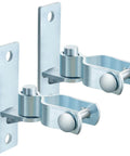 4 Pcs Heavy Duty Wall Mount Gate Hinges For Pipe Gates And Chain Link Fences Pressed Steel Outdoor Hardware Set, close-up view