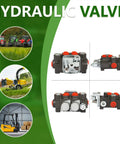 Heavy Duty Hydraulic Directional Control Valve Workhorse With Double Acting Spring Return Adjustable Relief 3600 PSI 11 GPM BSPP 5 Port For Tractors Loaders Tanks