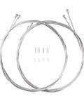 Four Pack Stainless Steel Road Bike Brake Cables Long 1.7 Meter Universal Inner Cables With Tips And O Rings 19 Strand Core
