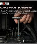 Huge Hit 33 in 1 Magnetic Screwdriver Set With Multi Bit Ratcheting Tool, Ergonomic T Handle Driver Featuring Long And Short Bits For PH Torx Hex PZ And More Ultimate Handyman Kit. T-handle ratchet screwdriver in PC case