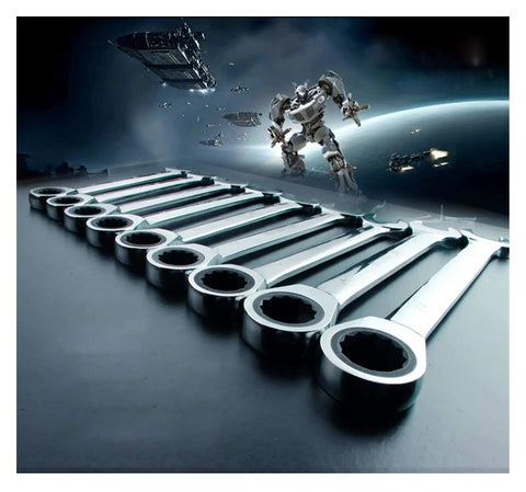 Ratchet Wrench Set 32Mm Metric Spanner Kit, High Torque Combination Wrench For Home Repairs, Easy Grip, Rust Resistant Hand Tools
