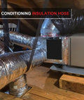 4 Inch Insulated Flexible Duct Hose For HVAC Systems 25 Feet Long Heavy Duty Aluminum Air Duct R4.2 With Glass Fiber Insulation