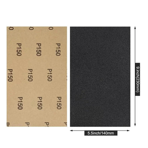 Kick Your DIY Projects Into High Gear With 60 Pcs Assorted Grit Sandpaper Sheets Perfect For Wet And Dry Sanding Polishing Wood Metal And Auto Surfaces To Get That Smooth Finish, featuring P150 grit sheets.
