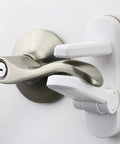 4 Pack Door Lever Locks For Toddlers Babyproofing Made Easy No Tools Needed One Hand Operation Durable ABS With 3M Adhesive